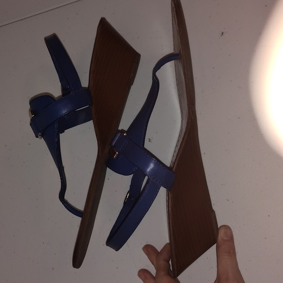 Tory Burch Women’s wedges Royal Blue size 10.5 - Picture 14 of 16